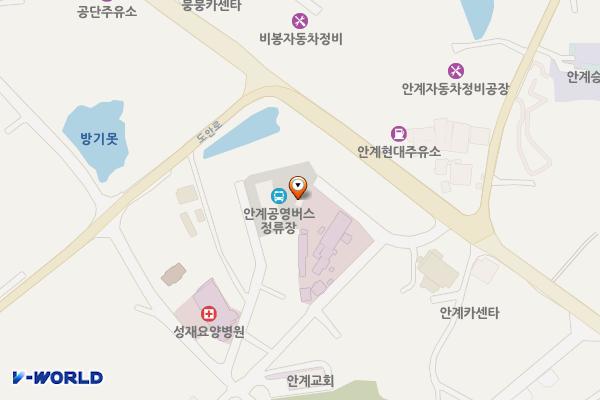 안계시외버스터미널 위치 지도 — 경상북도 의성군 안계면 용기4길 18