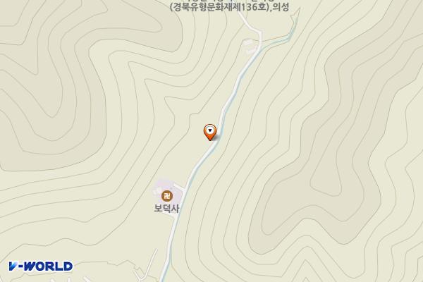 관덕리 3층석탑 화장실 위치 지도 — 경상북도 의성군 단촌면 목촌길 107-25