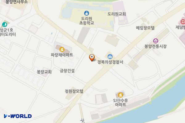의성봉양우체국 공중화장실(1층) 위치 지도 — 경상북도 의성군 봉양면 도리원3길 5