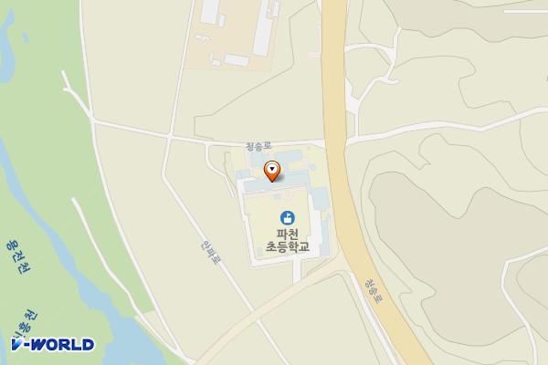 파천초등학교 위치 지도 — 경상북도 청송군 파천면 안파로 1357, 파천초등학교