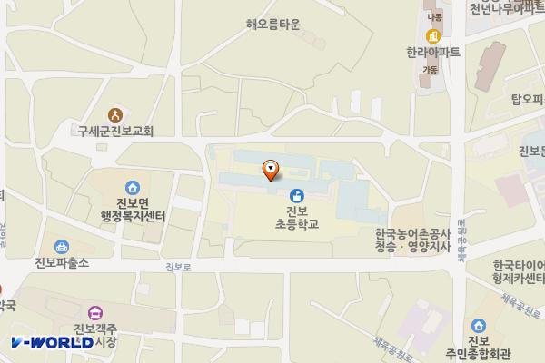 진보초등학교 위치 지도 — 경상북도 청송군 진보면 진보로 149, 진보초등학교