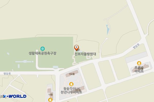 생활체육공원테니스장 위치 지도 — 경상북도 청송군 진보면 영당로 81