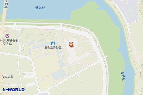 종합문화복지타운 위치 지도 — 경상북도 청송군 청송읍 복지타운길 77
