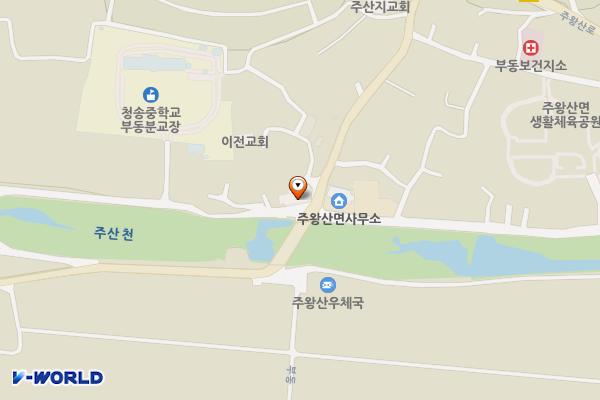 주산지공용버스터미널 위치 지도 — 경상북도 청송군 주왕산면 부동로 1013