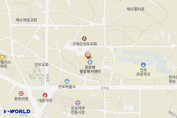 진보면사무소 위치 지도 — 경상북도 청송군 진보면 진안동2길 4-10, 진보면사무소