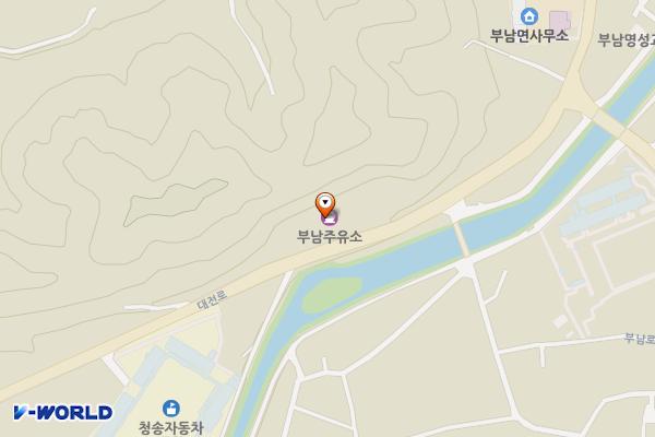 부남주유소 위치 지도 — 경상북도 청송군 부남면 대전로 85, 현대부남주유소