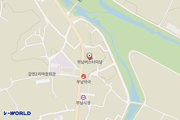 부남정류장 위치 지도 — 경상북도 청송군 부남면 대전리 63-1