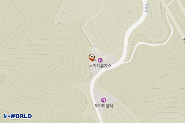 노귀재휴게소 위치 지도 — 경상북도 청송군 현서면 청송로 5, 노귀재휴게소