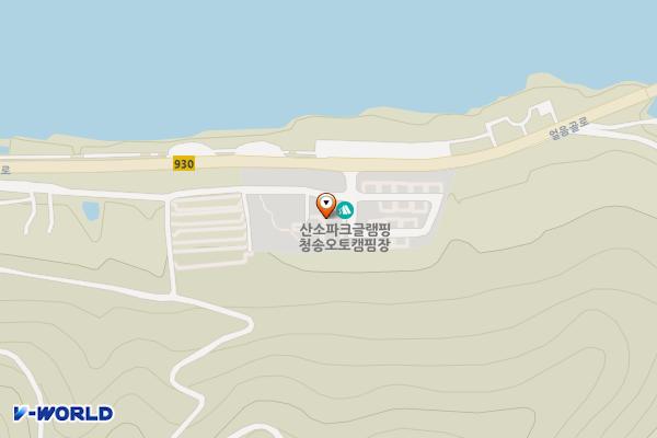 청송오토캠핑장 위치 지도 — 경상북도 청송군 부남면 얼음골로 690