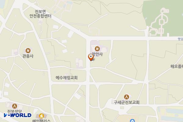 진안리 장안사 (수세식) 위치 지도 — 경상북도 청송군 진보면 진안리 550-45