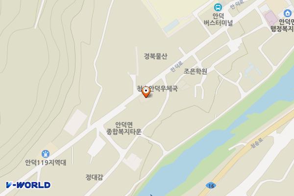 남청송농협안덕지점 위치 지도 — 경상북도 청송군 안덕면 안덕로 50