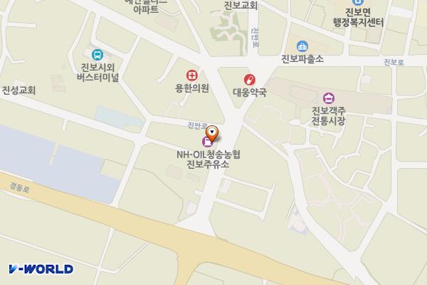 청송농협진보지점주유소 위치 지도 — 경상북도 청송군 진보면 진안로 13, 청송농협진보주유소