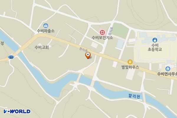 수비 버스정류장 위치 지도 — 경상북도 영양군 수비면 한티로 476-16