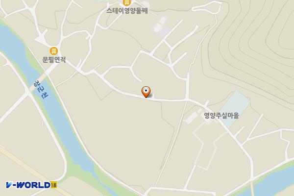 주실마을 주차장 위치 지도 — 경상북도 영양군 일월면 주실길