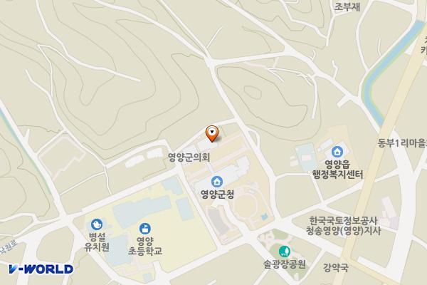 영양군의회 위치 지도 — 경상북도 영양군 영양읍 군청길 37