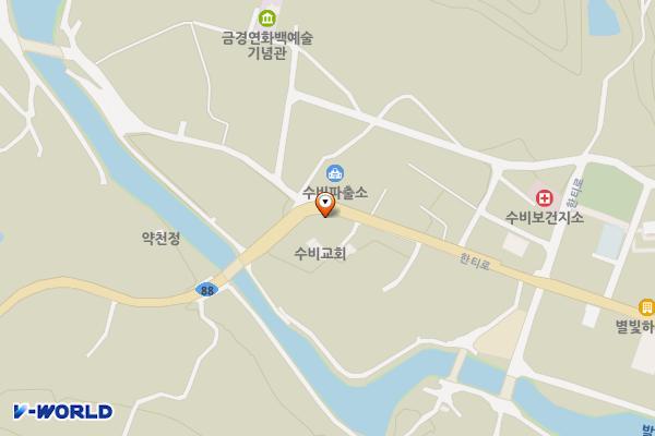 발리소공원 위치 지도 — 경상북도 영양군 수비면 한티로 462