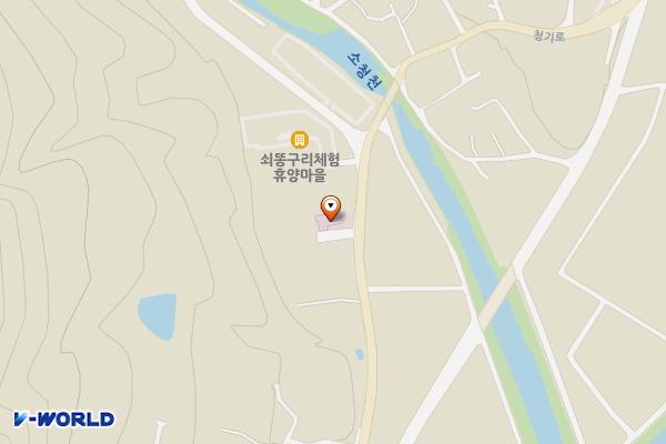 상청 보건진료소 위치 지도 — 경상북도 영양군 청기면 청기로 553