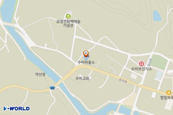 수비파출소 위치 지도 — 경상북도 영양군 수비면 한티로 459