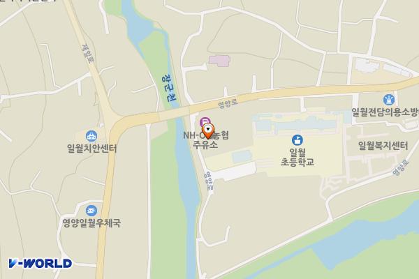 영양농협 일월지소 위치 지도 — 경상북도 영양군 일월면 영양로 2398