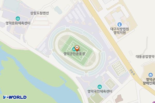 화개리 보조구장 옆(은어축제장) 위치 지도 — 경상북도 영덕군 영덕읍 경동로 8338
