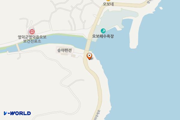 오보리 간이해수욕장 위치 지도 — 경상북도 영덕군 영덕읍 영덕대게로 1198
