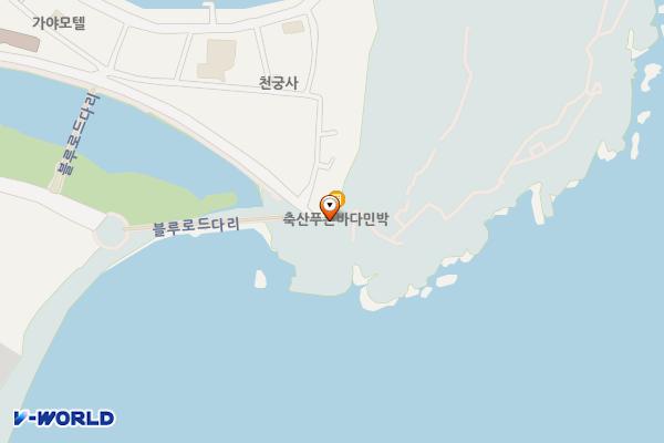 축산리 죽도산유원지(현수교건너) 위치 지도 — 경상북도 영덕군 축산면 축산항3길 55