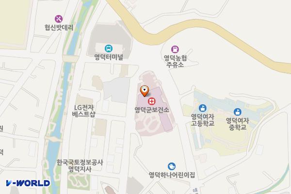 영덕군 보건소 위치 지도 — 경상북도 영덕군 영덕읍 군청길 53