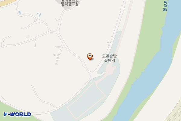 오천솔밭화장실(신) 위치 지도 — 경상북도 영덕군 지품면 오천리 165-1