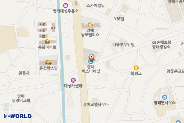 성내리 시외버스터미널 위치 지도 — 경상북도 영덕군 영해면 예주시장길 5