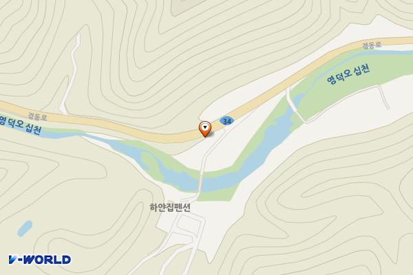 용추유원지 화장실 위치 지도 — 경상북도 영덕군 지품면 신안리 490-1