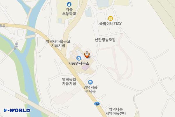 지품면사무소 화장실 위치 지도 — 경상북도 영덕군 지품면 경동로 7153