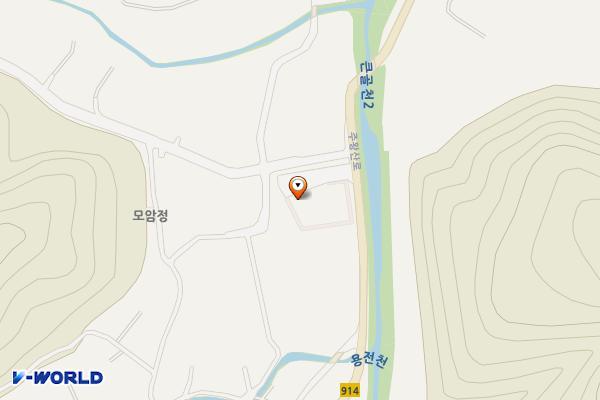 주왕산 탐방로 주차장 위치 지도 — 경상북도 영덕군 달산면 용전리 183-3