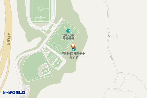 생활체육공원 위치 지도 — 경상북도 영덕군 영해면 영덕로 1582