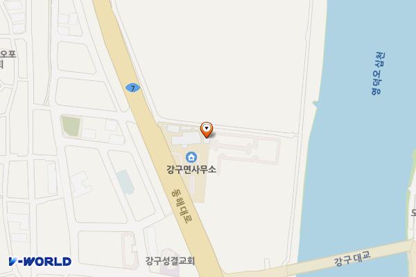 강구면사무소 화장실 위치 지도 — 경상북도 영덕군 강구면 동해대로 4526