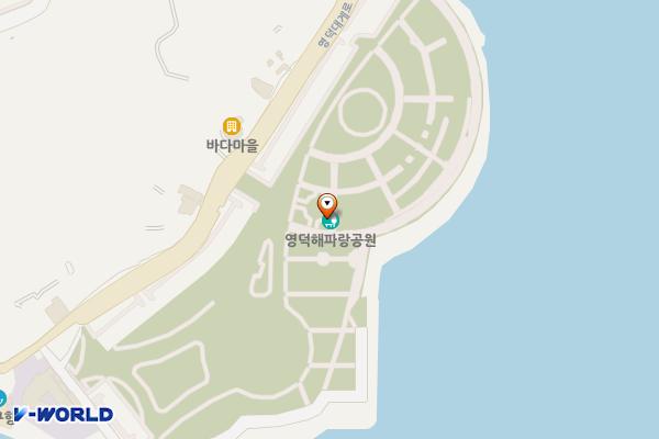 해파랑공원 위치 지도 — 경상북도 영덕군 강구면 강구리 581