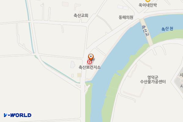 축산리 게이트볼장 옆 위치 지도 — 경상북도 영덕군 축산면 영덕대게로 2056