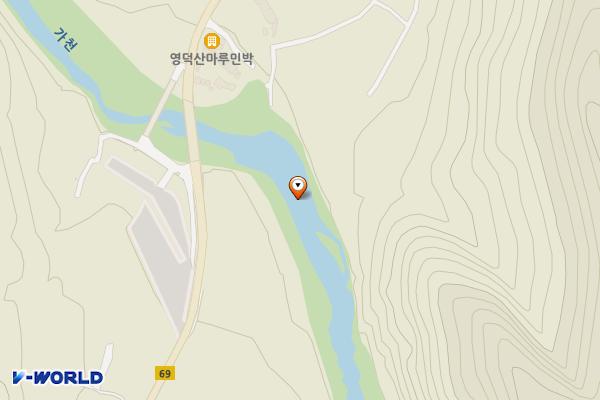 옥산리 매표소 위치 지도 — 경상북도 영덕군 달산면 옥산리 832