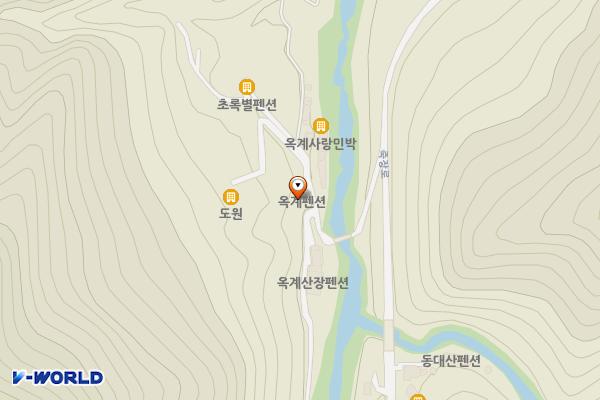 옥계리 옥련암 입구 위치 지도 — 경상북도 영덕군 달산면 옥계리 219