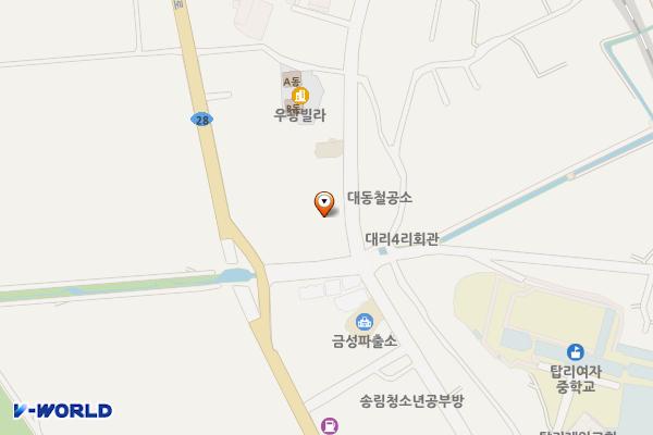금성탑리길 공영주차장 위치 지도 — 경상북도 의성군 금성면 대리리 73-5