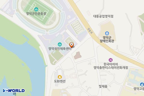 화개리 게이트볼장앞 공중화장실 위치 지도 — 경상북도 영덕군 영덕읍 화개리 644-29