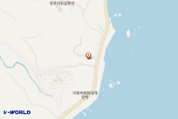 창포리 경로당 외부(물양장) 위치 지도 — 경상북도 영덕군 영덕읍 영덕대게로 825-1