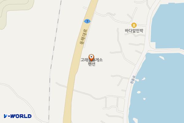 고래불휴게소 화장실 위치 지도 — 경상북도 영덕군 병곡면 동해대로 7656
