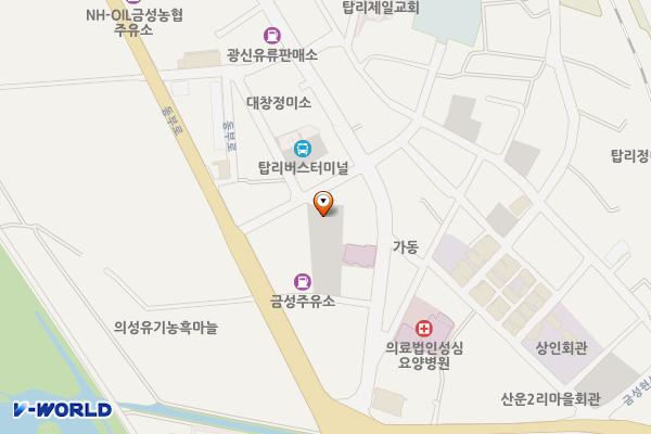 금성 공영주차장 위치 지도 — 경상북도 의성군 금성면 대리리 30-20