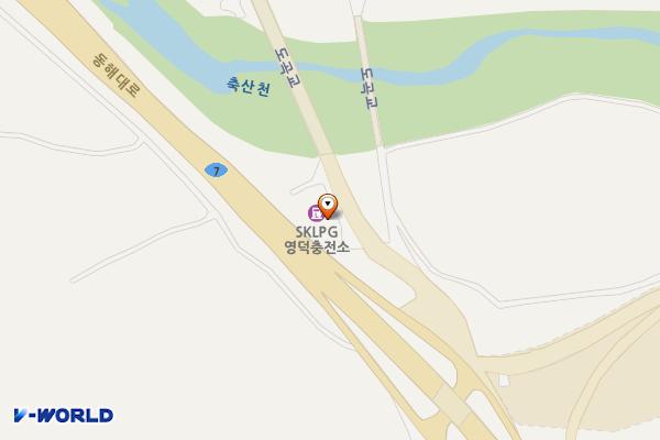 상원리 영덕LPG충전소 위치 지도 — 경상북도 영덕군 축산면 영덕로 1379