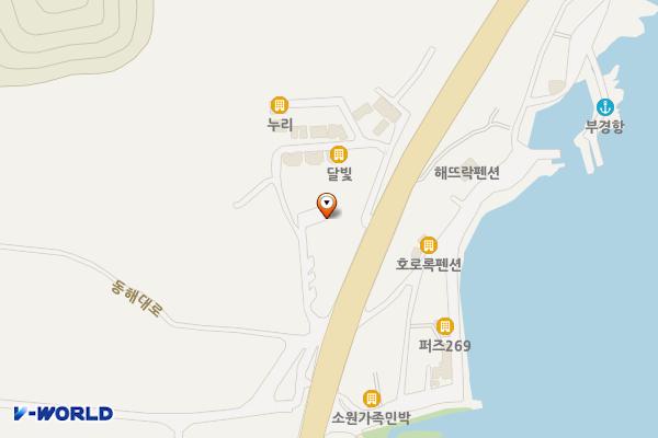 대게누리 소공원 위치 지도 — 경상북도 영덕군 남정면 부경리 263-6