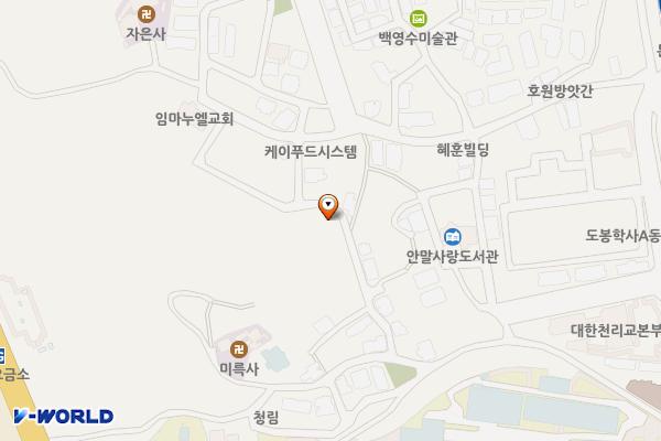 호원동안말2지구 제1주차장 위치 지도 — 경기도 의정부시 호원동 249-52