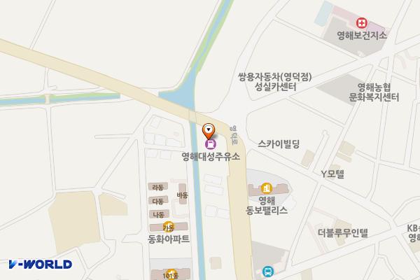성내리 대성주유소 위치 지도 — 경상북도 영덕군 영해면 영덕로 1831