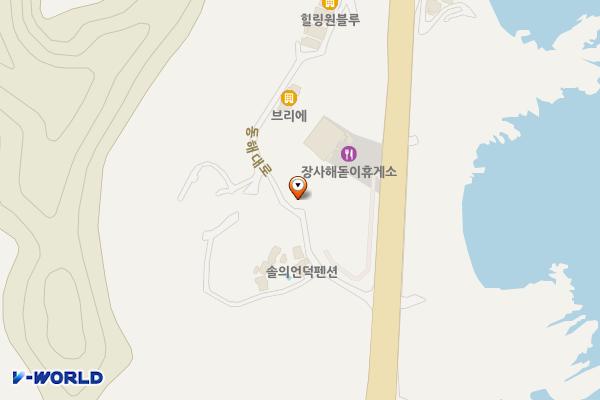 해돋이휴게소 2층 위치 지도 — 경상북도 영덕군 남정면 동해대로 3763