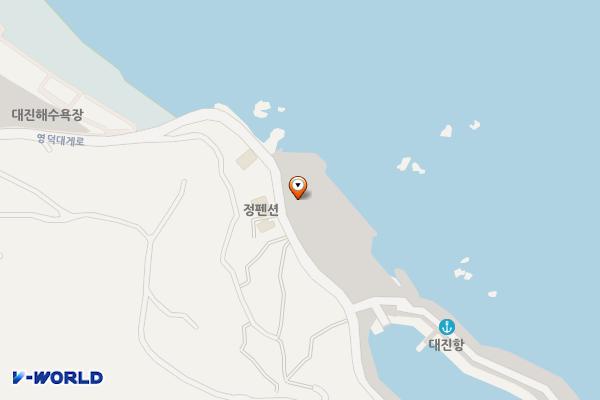 대진항 해수욕장 위치 지도 — 경상북도 영덕군 영해면 영덕대게로 2804