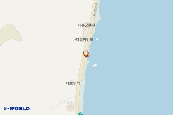하저해수욕장(도로변) 위치 지도 — 경상북도 영덕군 강구면 영덕대게로 448